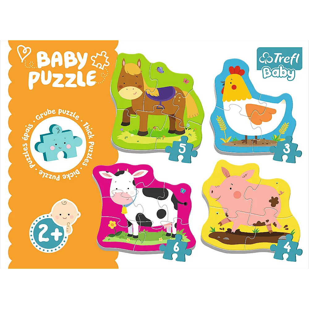 TREFL BABY PUZZLE ANIMALS ON THE FARM