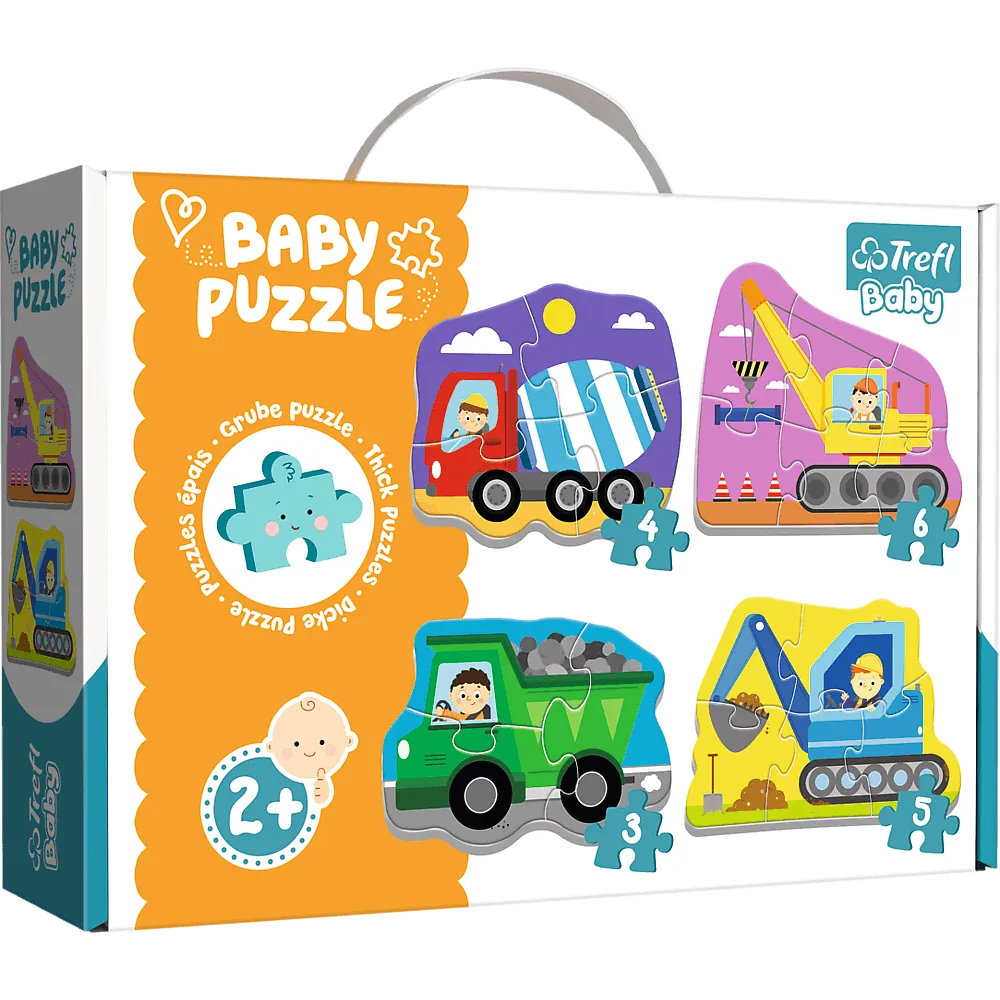 TREFL BABY PUZZLE VEHICLES ON THE CONSTRUCTION SITE