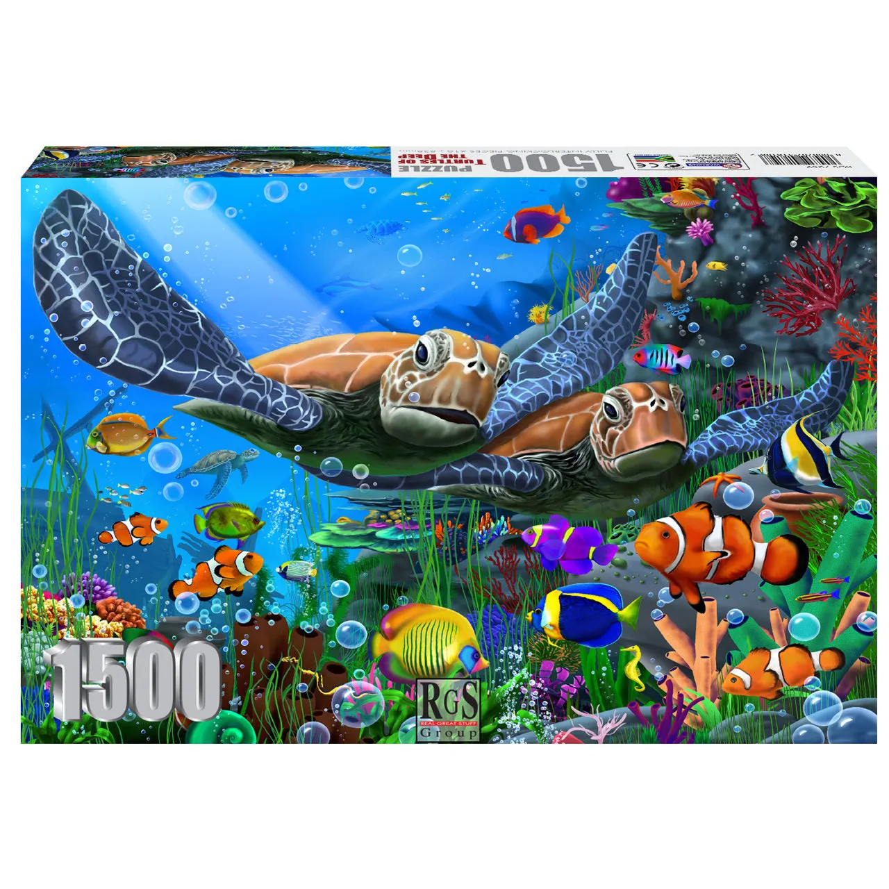 TURTLES OF THE DEEP 1500 PIECE PUZZLE
