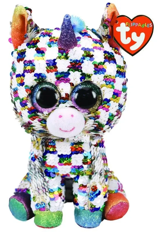 Ty Beanie Boos Flippables Cosmo The Unicorn Medium