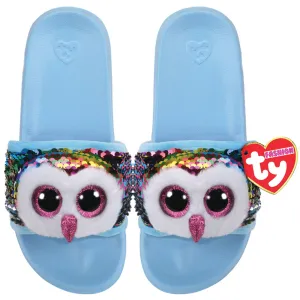 Ty Fashion Sequin Pool Slides S11-13 Owen The Multicoloured Owl