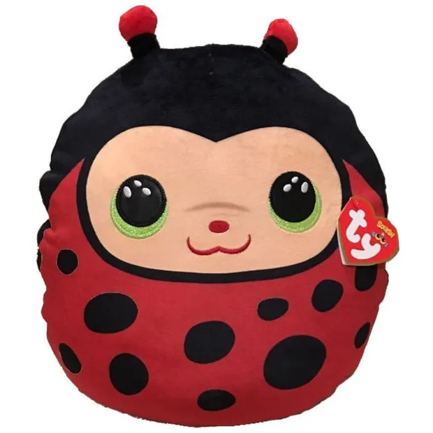 Ty Squishy Beanies 25cm Izzy (Lady Bug)