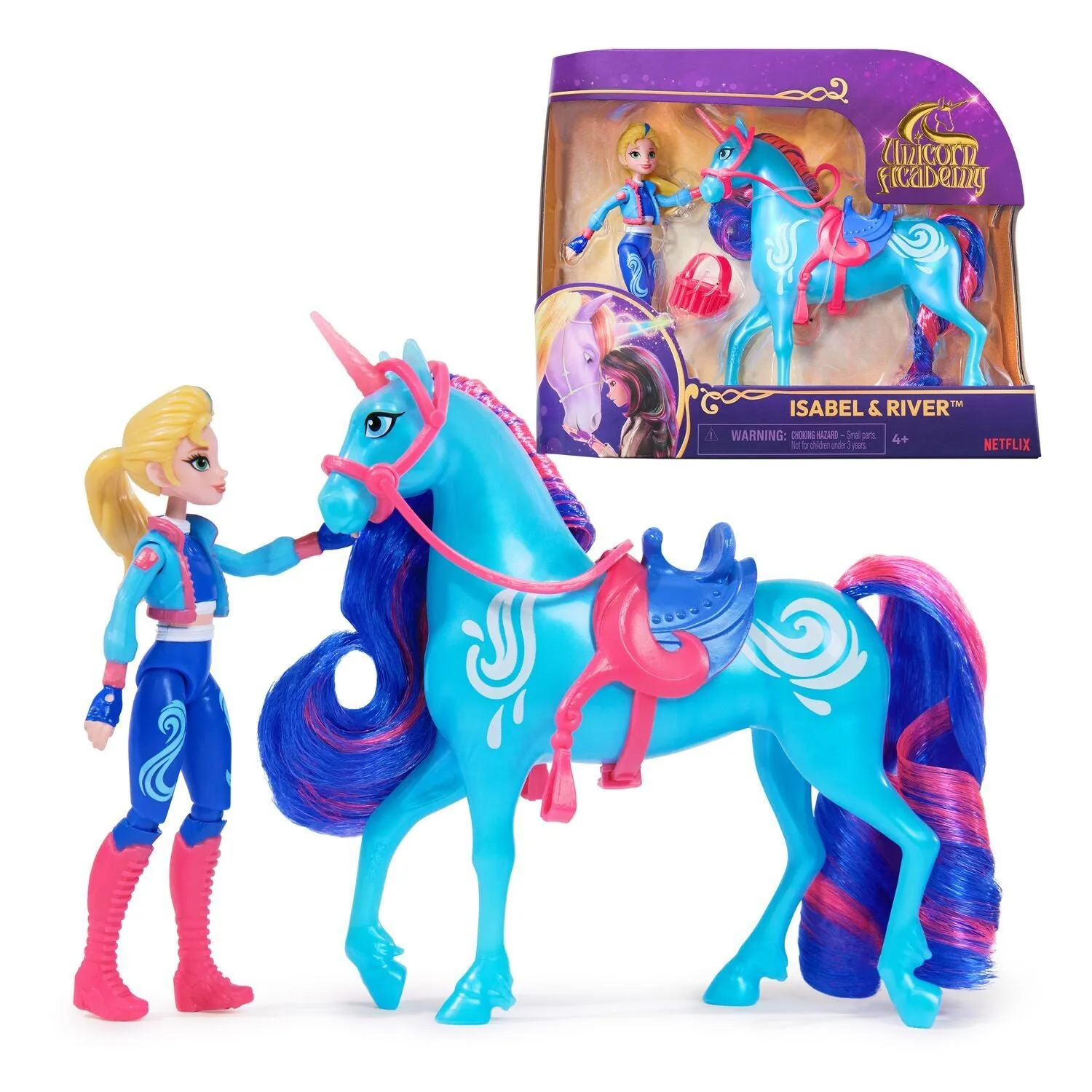 Unicorn Academy Small Doll And Unicorn Isabel And River