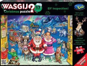 Wasgij Christmas #17 1000 Piece Puzzle Elf Inspection!