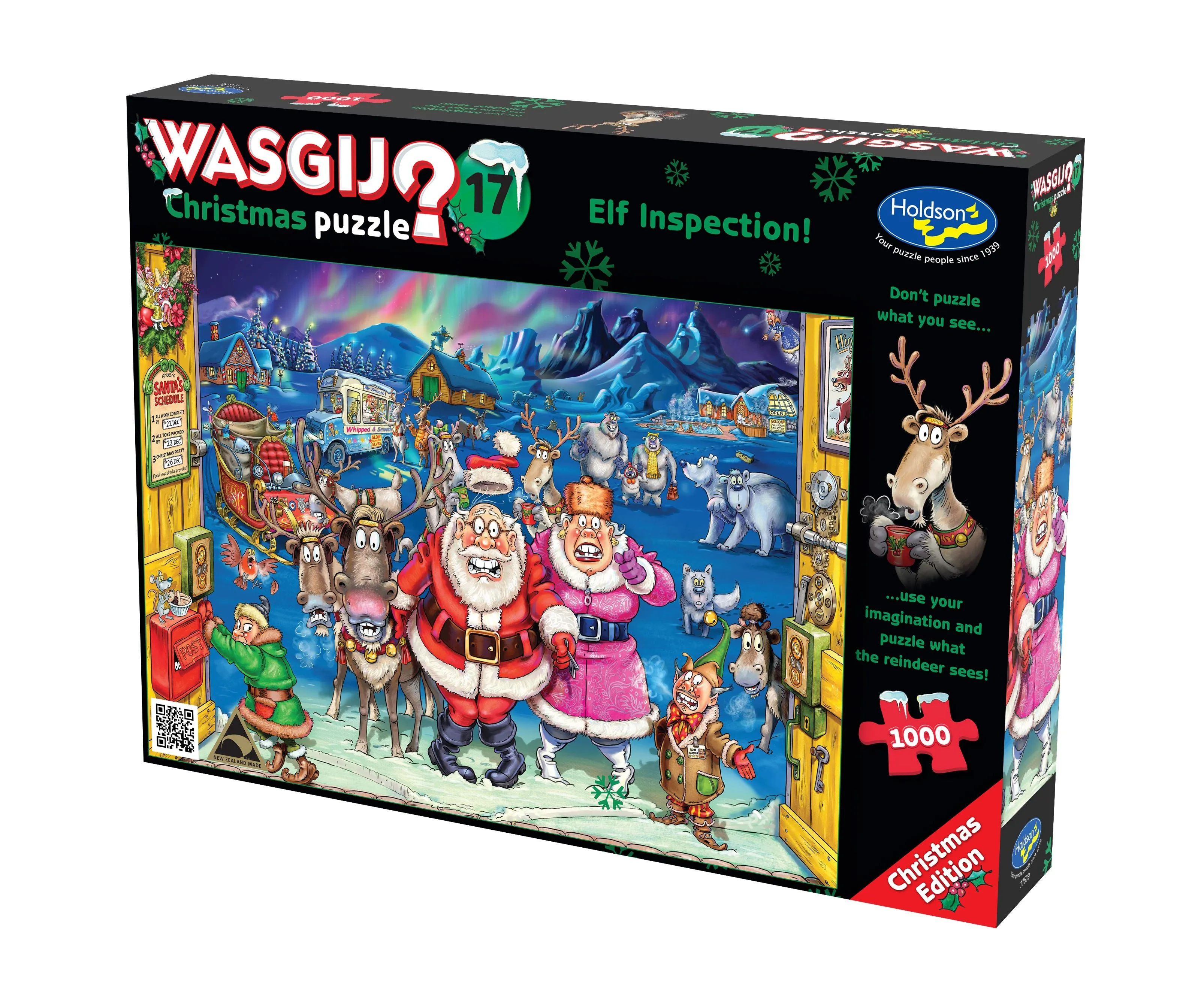 Wasgij Christmas #17 1000 Piece Puzzle Elf Inspection!