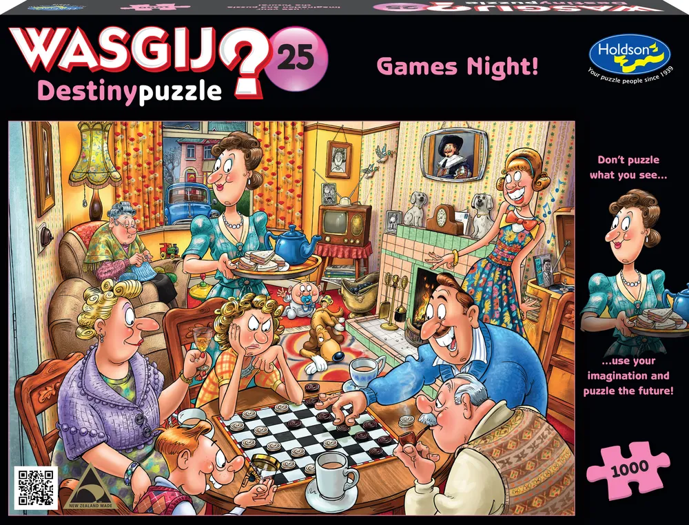Wasgij Destiny #25 Games Night 1000 Piece Puzzle