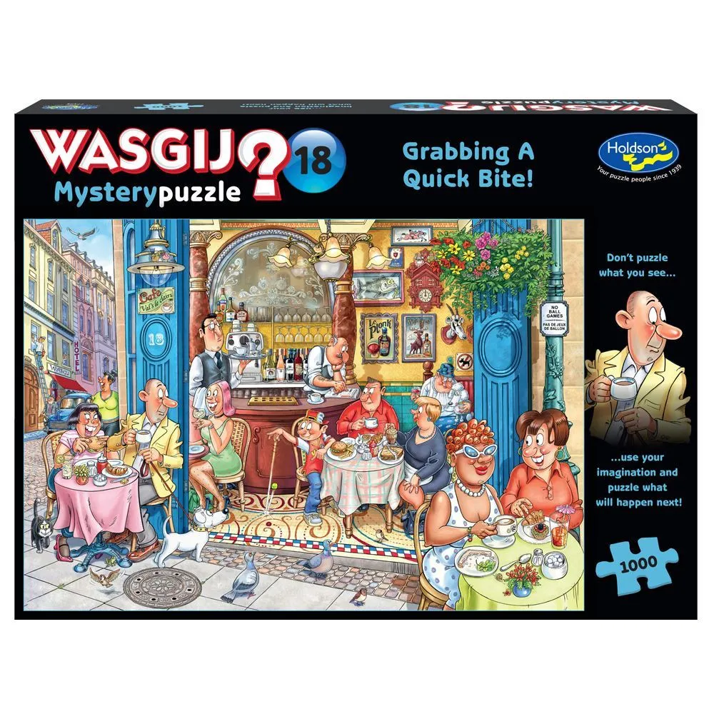 Wasgij Mystery #18 Grabbing A Quick Bite! 1000 Piece Puzzle